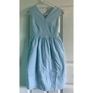 Cute Girls Large Baby Blue Dress (Mini)